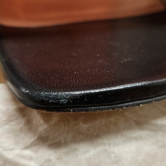 Gucci Black Leather Slide Sandals - Picture 5 of 10